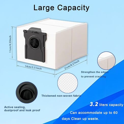 26Pcs Accessories for Dreame L10s Ultra Gen 3/X40 Ultra/L40 Ultra (Gen 2) | D30 Ultra/X40 Ultra Complete/X40 Master/Mova P50 Pro Ultra/P10 Pro Ultra (Gen2), 2*Main Brushes, 8*Dust Bags, 6*Filters in Saudi Arabia