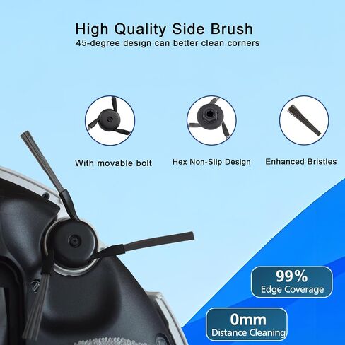 26Pcs Accessories for Dreame L10s Ultra Gen 3/X40 Ultra/L40 Ultra (Gen 2) | D30 Ultra/X40 Ultra Complete/X40 Master/Mova P50 Pro Ultra/P10 Pro Ultra (Gen2), 2*Main Brushes, 8*Dust Bags, 6*Filters in Saudi Arabia