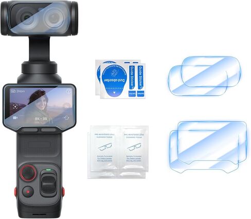 2 Pack Screen Protector for Insta 360 Luna Ultra Accessories, HD Lens Protector Tempered Glass 9H Hardness Oleophobic Coating LCD Display Film for Insta360 Luna Ultra Volg Camera, Scratch Resistant in Kuwait