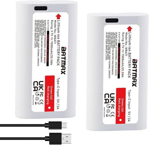 Batmax 2X USB-C Battery for WYZE Cam Pro and Duo Cam Doorbell Outdoor Indoor Camera in Saudi Arabia