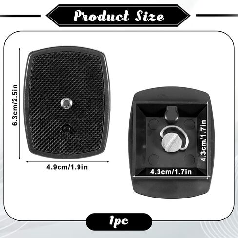 Tripod Quick Release Plate, Tripod Camera Mount Adapter with Screws in Saudi Arabia