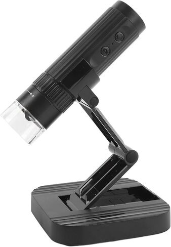 1080P HD USB Microscope Camera Magnifier with 8 LED Lights for Plants Stamp Black Mobile Phone Tablet PC in Saudi Arabia