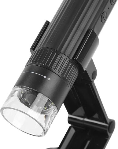 1080P HD USB Microscope Camera Magnifier with 8 LED Lights for Plants Stamp Black Mobile Phone Tablet PC in Saudi Arabia
