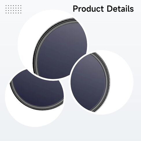 Camera Lens Filter Kit with 67 mm 2.6 in Strong Attachment, Polarizing Filter, Adjustable ND2-400, Optical Glass, Aluminum Alloy, Compatible with Multiple Models, Ideal for iPhone in Saudi Arabia