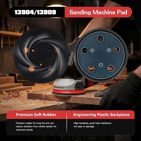 2 Pack 5 Inch 5 Hole Orbital Sander Replacement Pad Fits for Porter Cable 333VS Type 2 5 inch ROS in Saudi Arabia
