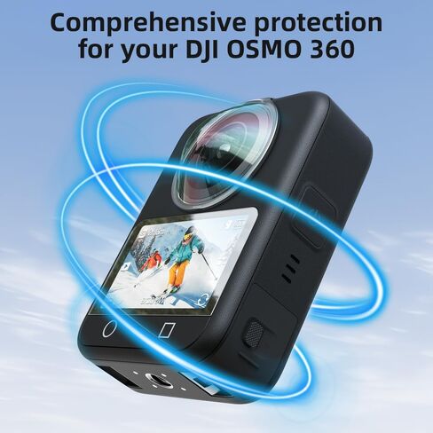 Screen Protector Transparent Lens Protectors Shockproof Protective Cover for DJI OSMO 360,HD 9H Anti-Scratch Protective Film in Kuwait
