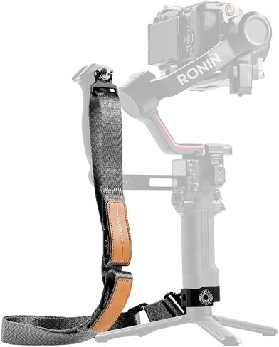 SmallRig Weight-Reducing Shoulder Strap Compatible with Sling Handle for DJI, Gimbal Belt with Upgraded QD Buckles for RS 4 / RS 4 Pro/RS 4 Mini/RS 3 / RS 3 Pro/RS 3 Mini/RS 2 - Black in Kuwait
