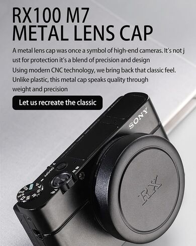 Lens Cap Protective Cover Full Metal Dustproof & Bumpproof for Sony RX100 VII,RX100 VI Series Lens Cap in Saudi Arabia