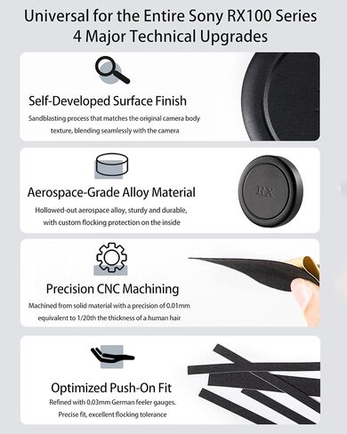 Lens Cap Protective Cover Full Metal Dustproof & Bumpproof for Sony RX100 VII,RX100 VI Series Lens Cap in Saudi Arabia