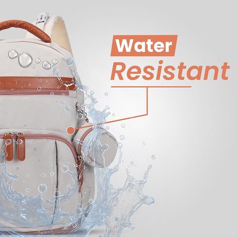 Baby Diaper Bag with Changing Station,Baby Registry Search | Waterproof Diaper Bag Backpack for Moms Dads, Portable Changing Pad, Large Capacity Diaper Bags for Baby Shower Gifts,Beige in Kuwait