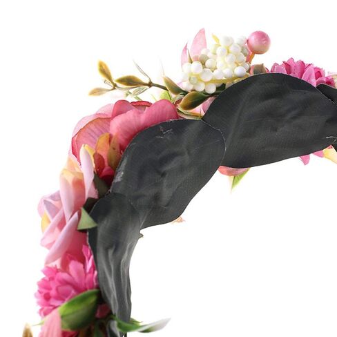 Girls Baby Shower Decoration - Adjustable Flower Crown Tiara and Growing A Princess Sash, Daddy Pin, Pink Party Gifts for Expectant Mom Dad Parents in Kuwait