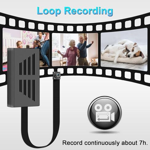 Amyway Mini Video Cameras 1080P Portable Nanny Video Loop Recorder with Motion Detection Security Cameras for Outdoor Home Office Security(No WiFi Function) (64GB) in Saudi Arabia
