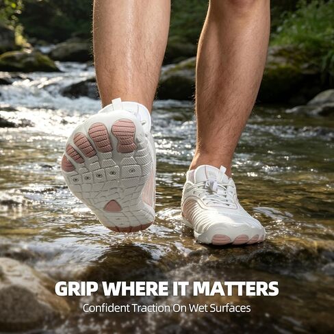 Barefoot Shoes for Women & Men, Wide Toe Box Zero Drop Minimalist Shoes with Quick-Dry Drainage, Flexible Non-Slip Rubber Sole for Walking, Hiking, Gym, Trail Running & Water Activities in Saudi Arabia