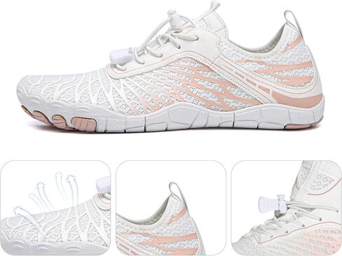Barefoot Shoes for Women & Men, Wide Toe Box Zero Drop Minimalist Shoes with Quick-Dry Drainage, Flexible Non-Slip Rubber Sole for Walking, Hiking, Gym, Trail Running & Water Activities in Saudi Arabia