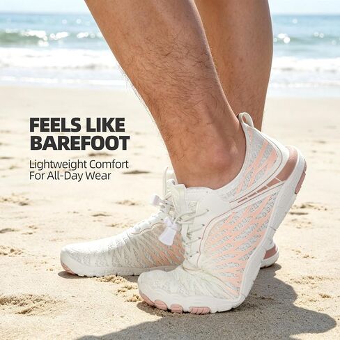 Barefoot Shoes for Women & Men, Wide Toe Box Zero Drop Minimalist Shoes with Quick-Dry Drainage, Flexible Non-Slip Rubber Sole for Walking, Hiking, Gym, Trail Running & Water Activities in Saudi Arabia