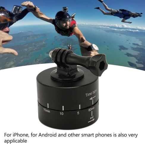 360 Degree Rotating Camera Time Stabilizer, Durable Metal Base for Sports Cameras, SLR Cameras in Saudi Arabia