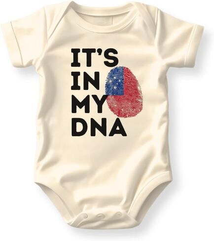 Samoa It's in My DNA Baby Bodysuit, Toddler & Kids T-Shirt - Polynesian Samoan Shirt for Children in Kuwait