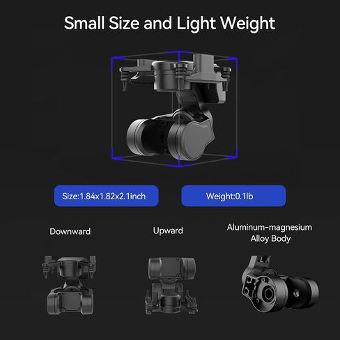 C-20T 3-Axis FPV Camera Gimbal,Pan Tilt Mount,FPV Head Tracking With UART,PWM Control for DJI O4 PRO Air unit O3 for Walksnail Avatar Moonlight Runcam Link For RC Car Airplanes Drone (O4 Lite Version) in Saudi Arabia
