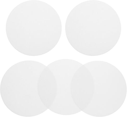 LED Ceiling Light Diffuser Sheet Lamp Shade Accessory Acrylic 5pcs round Anti-glare Softening and Secure Smooth Edges White for Homes and Offices in Saudi Arabia