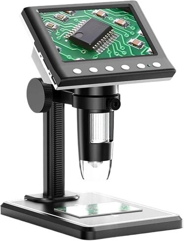 USB Microscope, 4.3inch LCD Digital Microscope 1000X USB Microscope Soldering Microscope in Saudi Arabia