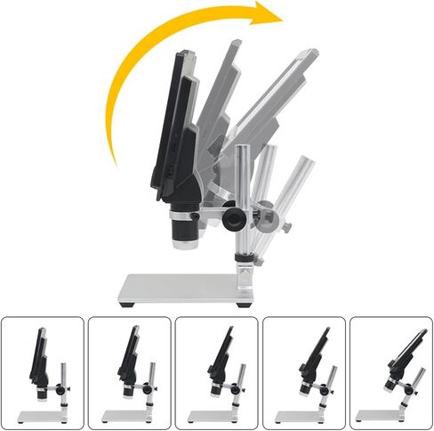 USB Microscope, Microscope 9 Inch HD Digital for Soldering Repair Magnification Electron with LED Light Illumination in Saudi Arabia