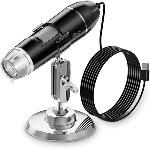 USB Microscope, 1600X 3in 1 Digital Microscope Camera Portable Electronic Microscope(3in1 1600X 0.3MP) in Saudi Arabia