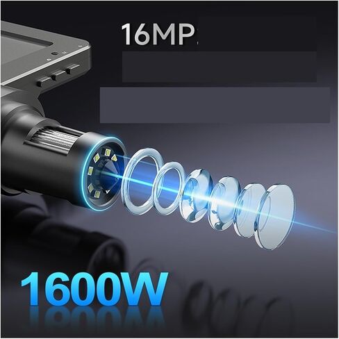 USB Microscope, Microscope 16MP 5M 10M 8M 7in 8LED Magnifier Electronic Auto 1200x Industrial 1080P HD LCD Digital Screen in Saudi Arabia