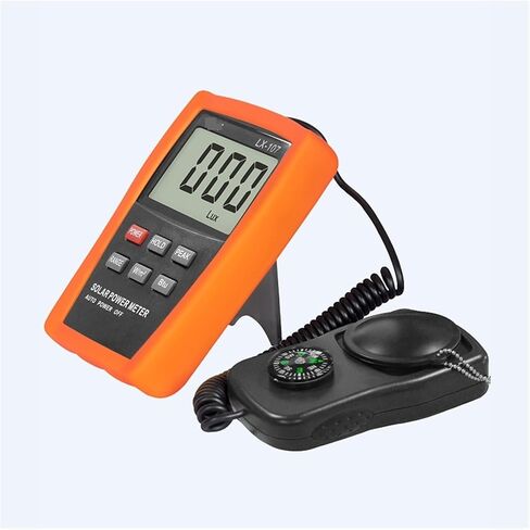 Light Meter, LX107 Solar Power Meter Light Intensity Radiation Tester with Compass in Saudi Arabia