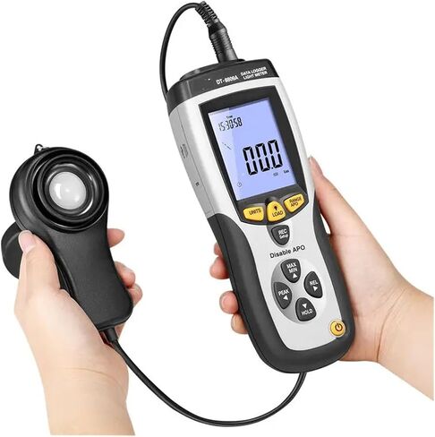 Light Meter, Professional Digital Light Meter 400,000 Lux High Precision LCD Brightness Tester in Saudi Arabia