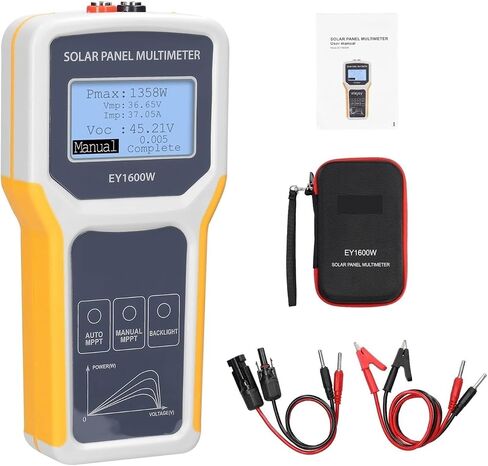 Light Meter, 1600W Solar Panel Multimeter for MPP Testing Voltage Current Power Measurement in Saudi Arabia