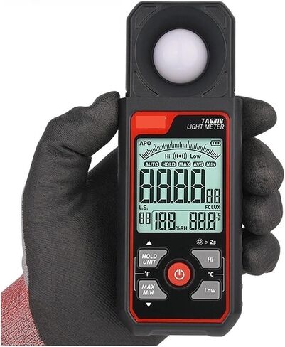 Light Meter, Illumination Meter TA631B Light Meter Lumen Tester Brightness Photometer Illumination Meter Light Photometer in Saudi Arabia