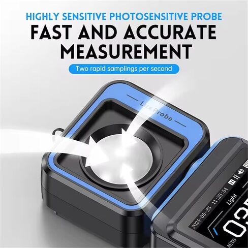 Light Meter, FPM-02 High Precision Illuminance Meter Wide Range Light Meter for Home and Lumen Testing in Saudi Arabia