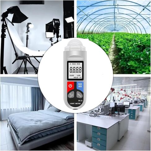 Light Meter, Digital Lux Meter Illuminometer 0–200,000 Pocket Light with LCD Display in Saudi Arabia