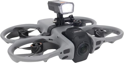 Top Mount Extension Bracket with Night Flight Light Compatible with DJI Avata 360, Action Camera Mount Adapter Clip Holder & Spotlight Kit for DJI Avata 360 Drone Accessories in Kuwait