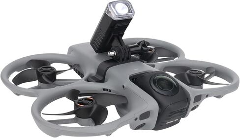 Top Mount Extension Bracket with Night Flight Light Compatible with DJI Avata 360, Action Camera Mount Adapter Clip Holder & Spotlight Kit for DJI Avata 360 Drone Accessories in Kuwait