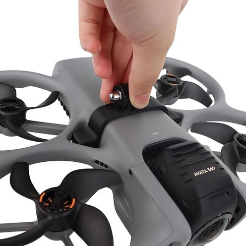 Top Mount Extension Bracket with Night Flight Light Compatible with DJI Avata 360, Action Camera Mount Adapter Clip Holder & Spotlight Kit for DJI Avata 360 Drone Accessories in Kuwait