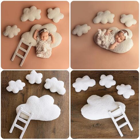 Multifunctional Clouds Ladder Newborns Photo Props Lightweight and Portable Posing Aid for Professional Photographers in Kuwait