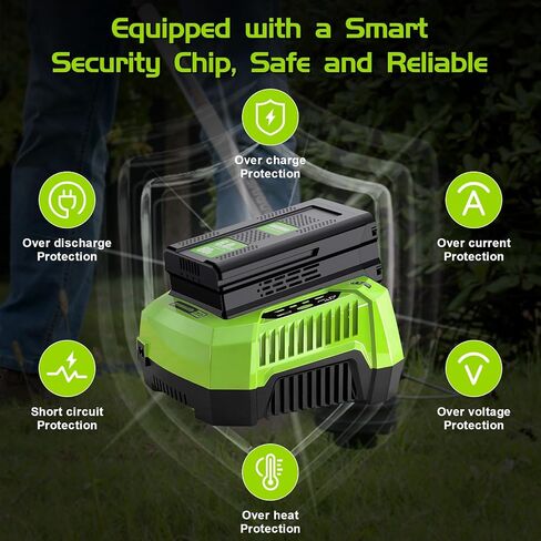 بديل Bonacell لبطارية Greenworks 80V ذات السعة العالية | GBA80200 GBA80300 GBA80400 GBA80500، لأدوات الطاقة Greenworks 6.0Ah 80V PW80L420 TL80L00 LMB407 PS80L00 BBLB484 BLB481 C12 in Kuwait