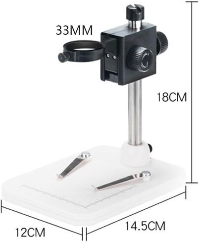 LCD Display Digital Electronic Microscope with 8 LED Stand for Repair Soldering in Kuwait
