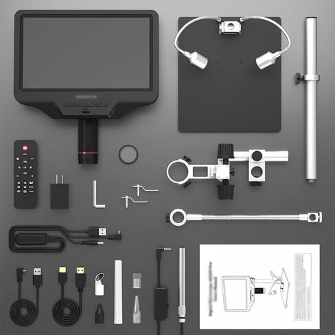 Digital Microscope with Endoscope and FHD Screen for Electronics Repair and Soldering in Kuwait