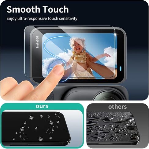 3-Pack Screen Protector for Insta360 GO Ultra Camera, Tempered Glass Film, Impact-Protection, HD, Anti-Shatter, Anti-Scratch, 9H Hardness, 2.5D Curved Edges, Case Friendly, Bubble Free in Saudi Arabia