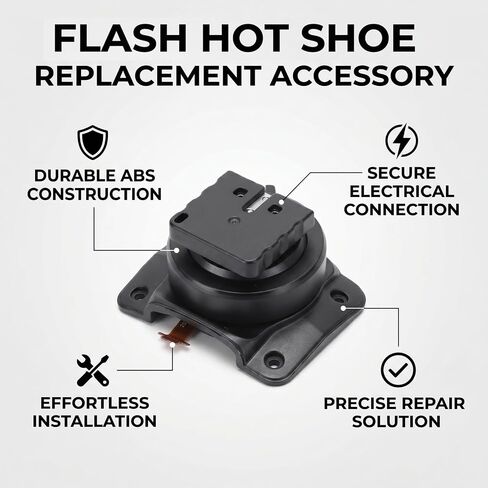 Zopsc Hot Shoe Mount Foot S Flash Replacement Hot Shoe Base Foot Bracket Flash Repair Part Camera Connection ABS Metal Replacement with Easy Installation for V in Kuwait