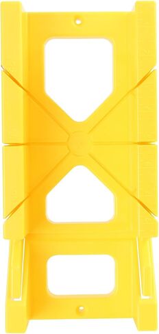 GreatNeck PMB12 Plastic Mitre Box, 12 Inch Mitre Box with 45°, 90°, and 135° Cutting Angles, Built-In 8 Inch Ruler, High-Impact Polystyrene Construction for Accurate Woodworking Cuts in Saudi Arabia