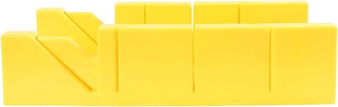 GreatNeck PMB12 Plastic Mitre Box, 12 Inch Mitre Box with 45°, 90°, and 135° Cutting Angles, Built-In 8 Inch Ruler, High-Impact Polystyrene Construction for Accurate Woodworking Cuts in Saudi Arabia