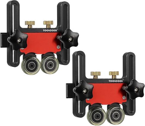 TOOLCOOL Updated Bearing Roller Featherboards Feather Boards for Table Saw Router Tables Band Saws Jig Guide Table Saw Accessories (2 Pack) in Saudi Arabia