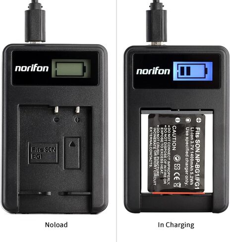 Norifon NP-BG1 LCD USB Charger for Sony Cyber-Shot DSC-H50, DSC-H55 in Saudi Arabia
