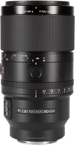 عدسة سوني FE 100 ملم f/2.8 Macro GM E Mount | 1.4× Prime مع التثبيت البصري والتركيز الداخلي العائم وأداء الإطار الكامل + طقم مرشح العدسة + طقم التنظيف + المزيد (حزمة 5 قطع) (متجددة) | للتصوير الفوتوغرافي والفيديو | 1.4 × برايم مزود بثبات بصري in Kuwait