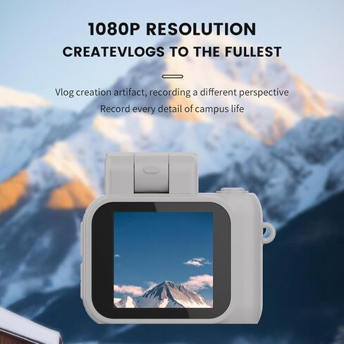 Xilecam Mini Camera Keychain with 32GB Card Mini Retro Camera Cameras Keychain Perfect for Vlogging and Daily Recording Gifts for Girl.It can be Hung on the Key（White） in Kuwait