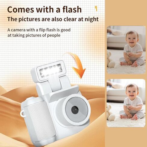 Xilecam Mini Camera Keychain with 32GB Card Mini Retro Camera Cameras Keychain Perfect for Vlogging and Daily Recording Gifts for Girl.It can be Hung on the Key（White） in Kuwait