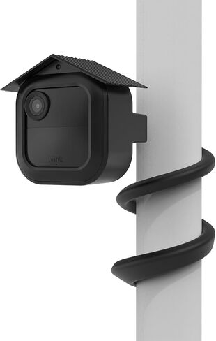 حامل ملتوي مرن وغطاء مقاوم للطقس لكاميرا Blink Outdoor 4 (الجيل الرابع)، أسود | دعامة ملتوية قابلة للانحناء مقاس 17.5 بوصة، علبة بلاستيكية مقاومة للطقس، تركيب سهل بدون ثقب، تضيف حماية إضافية in Kuwait